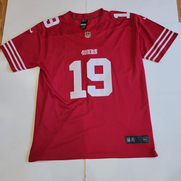 SF 49ers #19 Deebo Samuel Red Stitched Football NFL On Field Jersey Men's XXXL - Picture 1 of 9